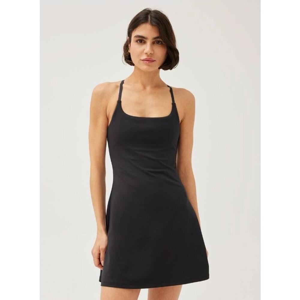 NWT Outdoor Voices Techsweat Move Free Dress in Black XXXL